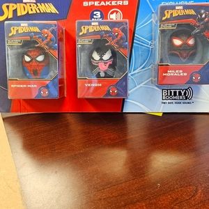 NIP!!! Spider Man Bitty Boomers Speakers Set of 3
